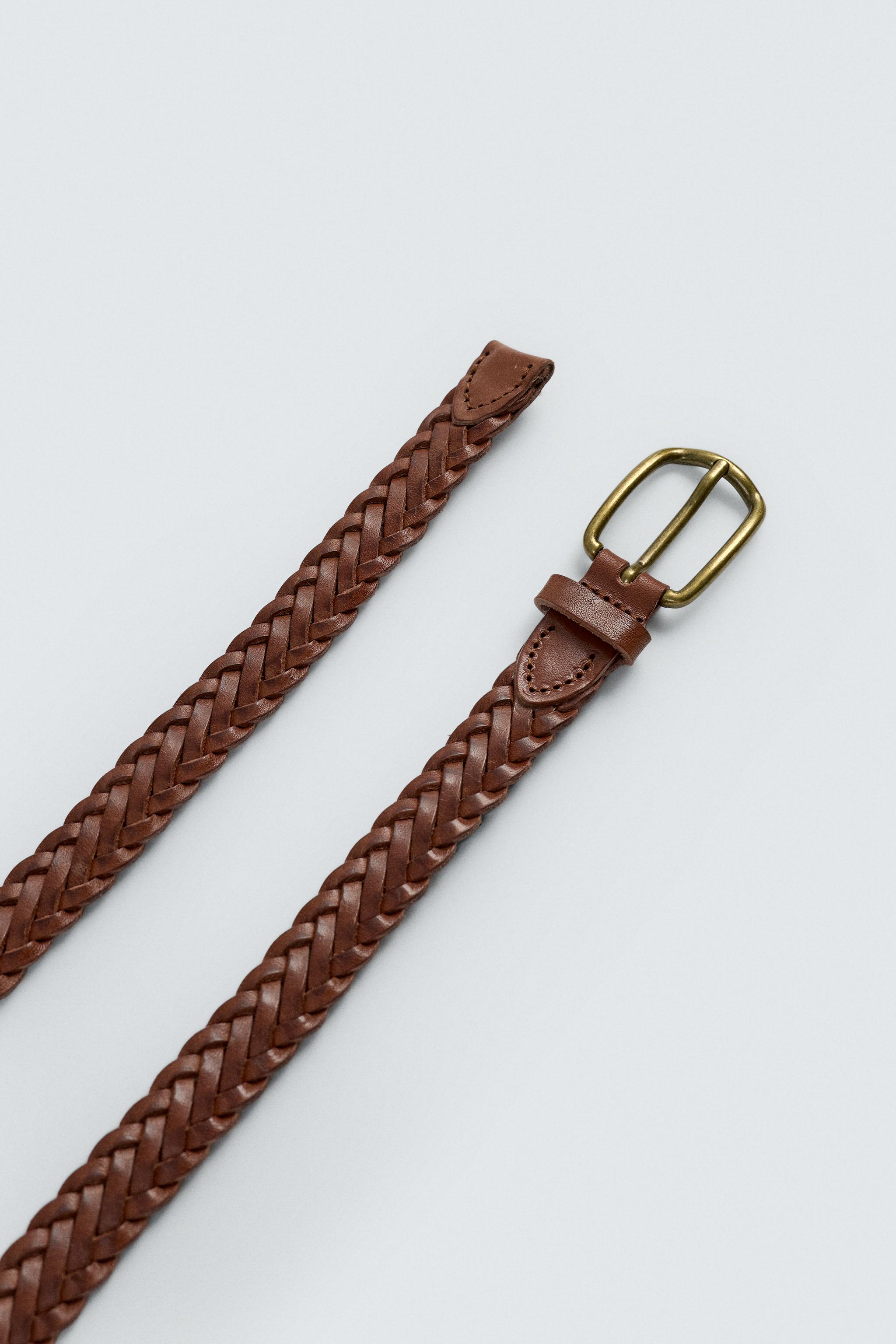 BRAIDED LEATHER BELT